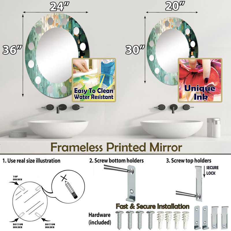 Miroir Weixel, 36 po x 24 po