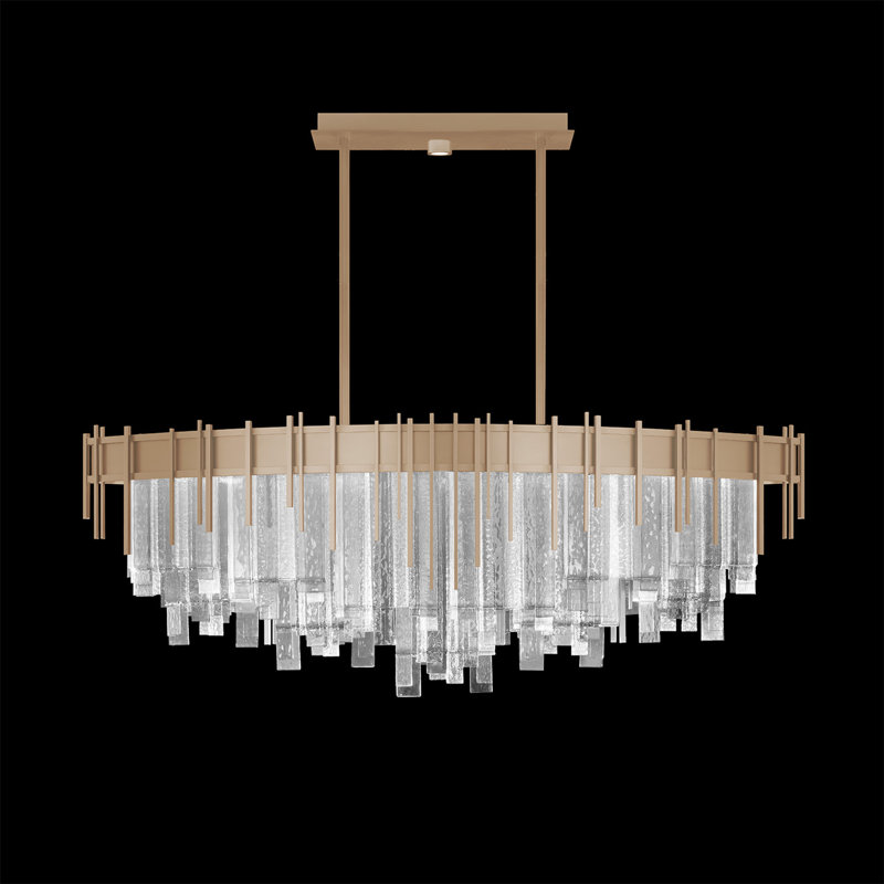 Arpeggio 19 - Light LED Pendant, Gold, Clear Glass
