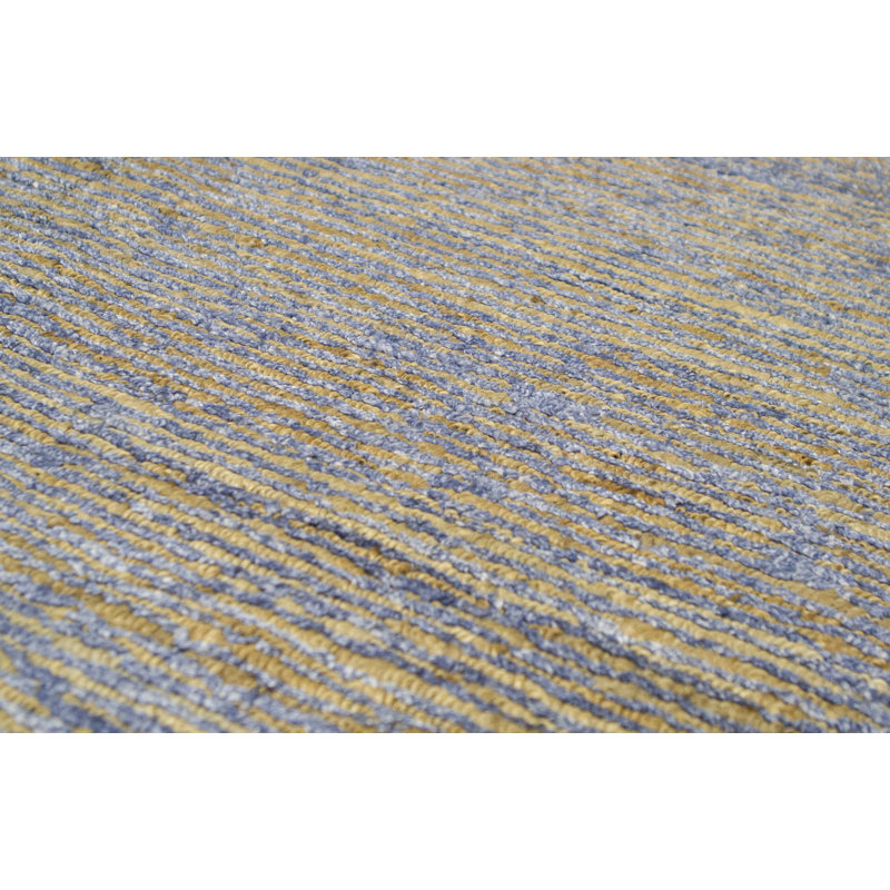Area Rug in Dark Blue/Natural