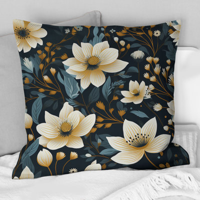Floral Throw Pillow