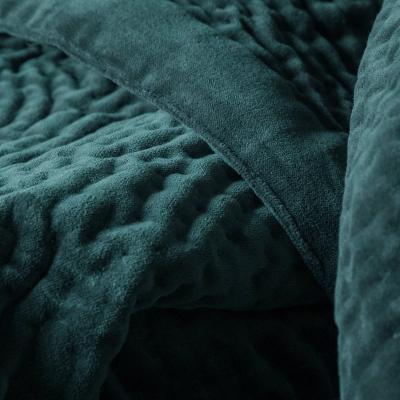 Haze Quilted Throw Blanket, Blue