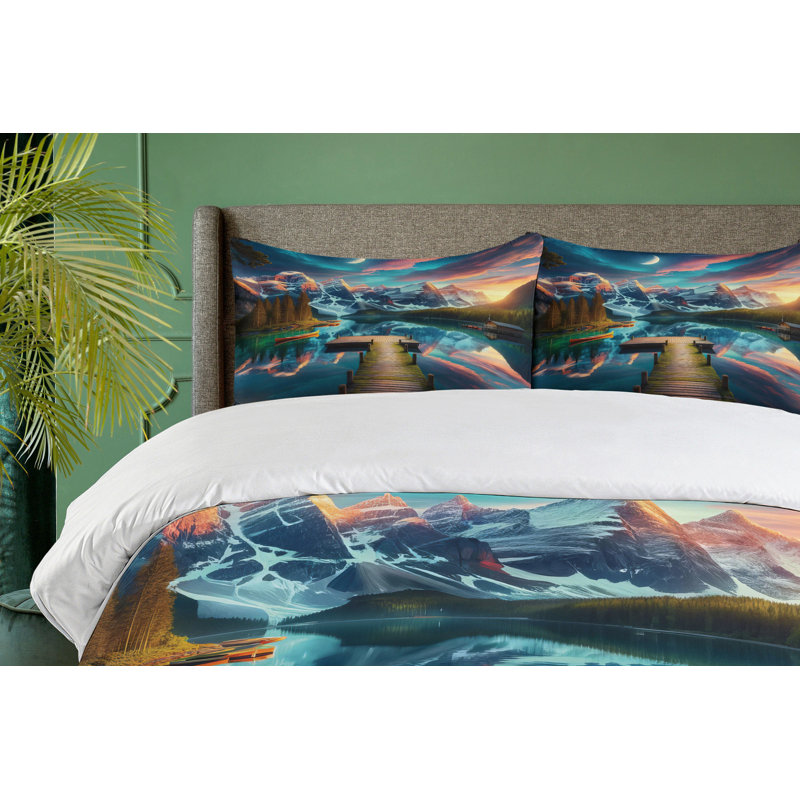 Lake Duvet Cover, King Duvet Cover + 2 Standard Shams