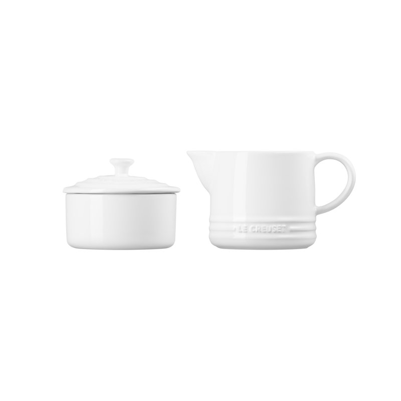 Le Creuset Stoneware Cream & Sugar Set, White