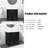 30" Black Bathroom Vanity With Single Sink