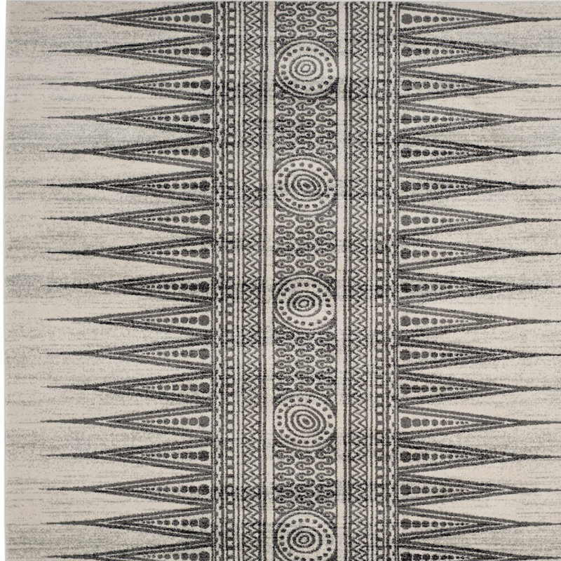 Tapis abstrait Evoke Performance, Carré 6'7"