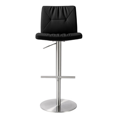 Upholstered Counter Stool with Metal Frame