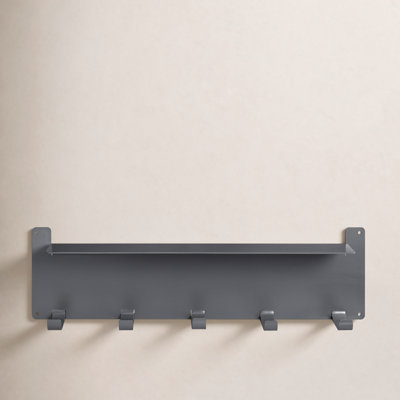 Ackworth Iron 5-Hooks Wall Mounted