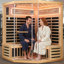 Sauna pentagonal de style familial