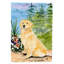 Drapeau de jardin 2 côtés golden retriever