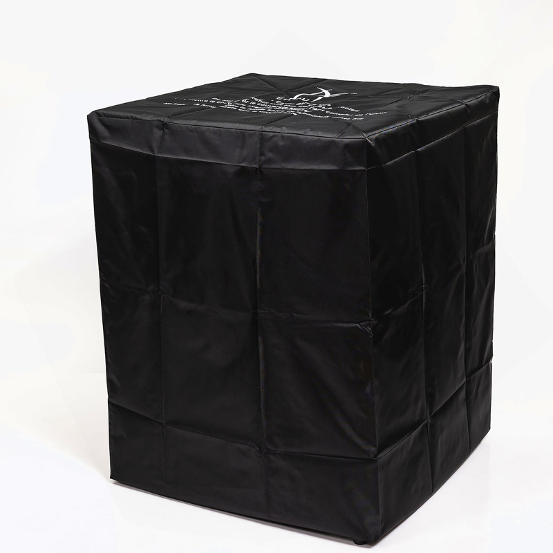 Wicker Fire Pit With Glass Wind Guard