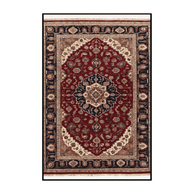 Machine Washable Turkish Black Area Rug