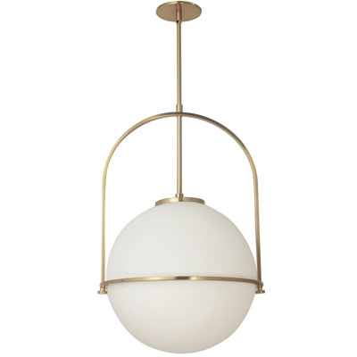 Luminaire suspendu sphère 1 lumière Paola