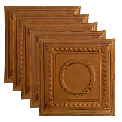 Great Lakes Tin Cleveland Nail-Up Ceiling Tile (Pack Of 5)