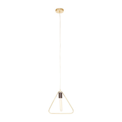 Brookhn 1 - Light Gold Bulb Pendant