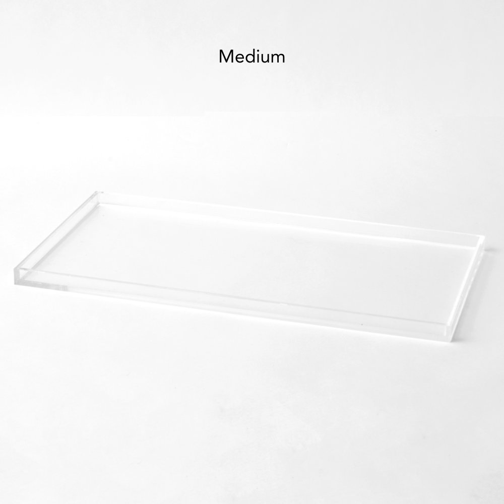 Clear Overflow Feeding Tray, Medium, Clear