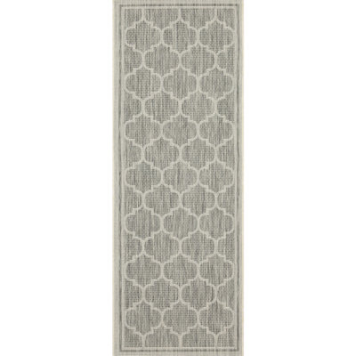 Silver Area Rug - 2 Ft. 7 In. X 3 Sunshine Gchar2006, Trellis Pattern, Polypropylene , Stain , For Gchar2006 Floor Mat In., Style, Polypropylene, Indoor Spaces
