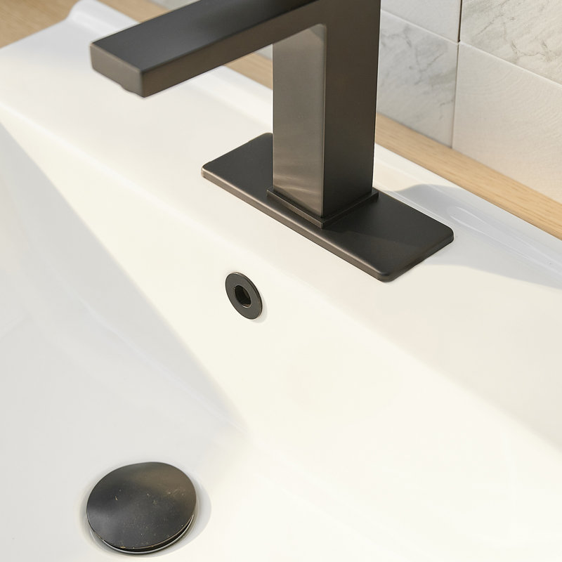 Single-Hole Single-handle Bathroom Faucet, Matte Black