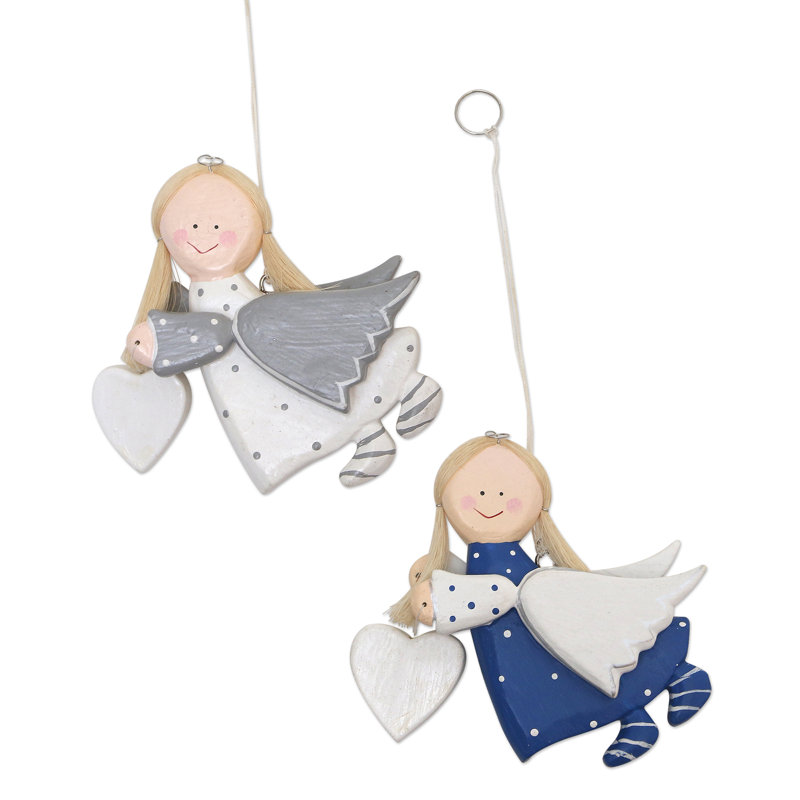 Ornement enfant suspendu (ensemble de 2)