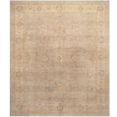 Ayon One-of-a-Kind 8'1" X 9' Wool Area Rug in Brown