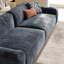 Canapé modulaire en chenille bleue-1772818680
