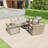 Patio Wicker Metal Conversation Set-1361591959