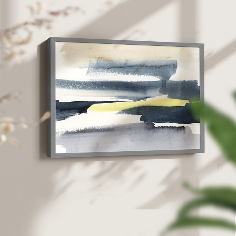Peeking Sunshine III - reproduction encadrée, H 22 po x l 28 po, Gris