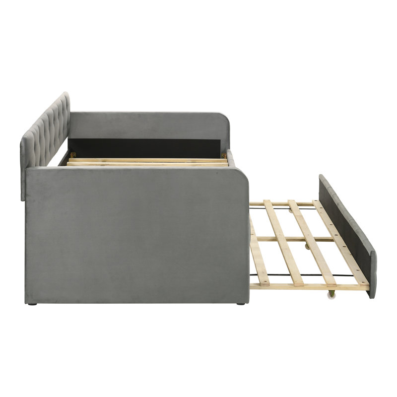 Lit de jour simple Avira Prie, Gray