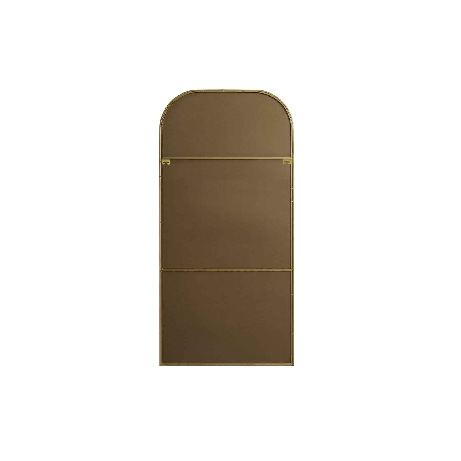 Sabine Metal Wide Arch Wall Mirror, 72" x 35", Brass
