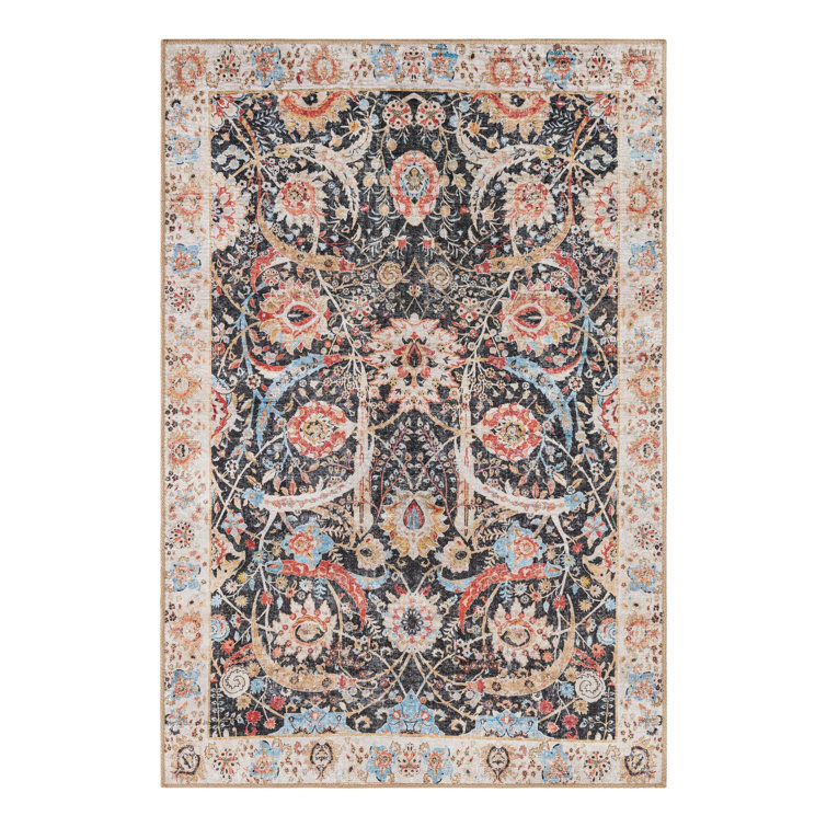Matilynn Performance Chenille Floral Indoor Rug
