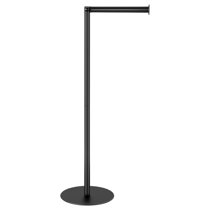 Black Floor Standing Toilet Roll Holder - Ambiente Haus