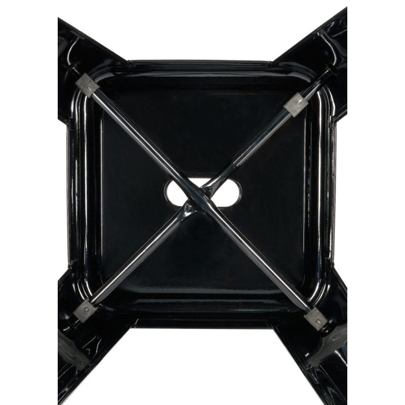 Tabouret de bar en métal Hi Back de Chivari, Noir