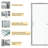 48" - 49" W x 72" H Single Sliding Semi-Frameless Shower Door with Clear Tempered Glass-53511873