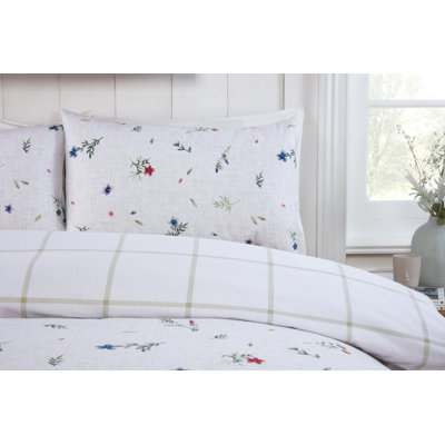 Cotton Floral Duvet Cover Set with Pillowcases