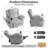 Oversized Dual Motor Power Swivel Rocker Recliner Chair with Adjustable Headrest for Adults, Glider Rocking Chairs with Vibration and Heat, USB Type C, Armrest Storage-211896542
