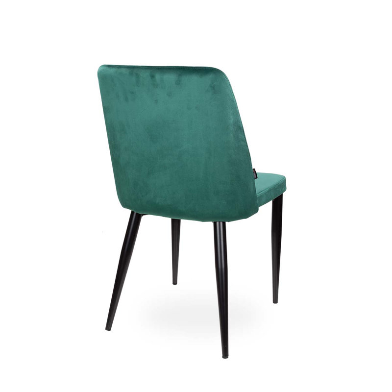 Zibi 48cm H Velvet Upholstered Side Chair, Green