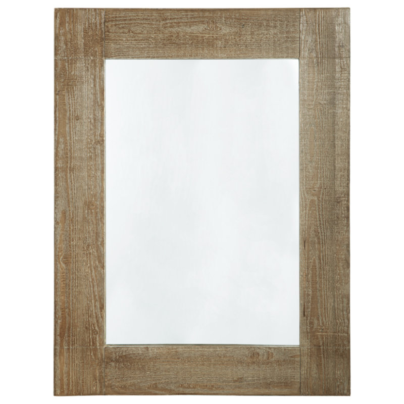 Kaldi Solid Wood Rectangle Wall Mirror, 78" x 42"