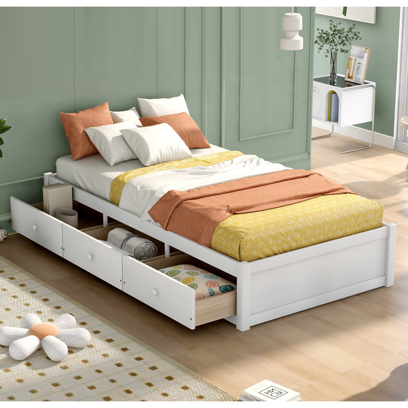 Lit plateforme avec rangement Sharondale