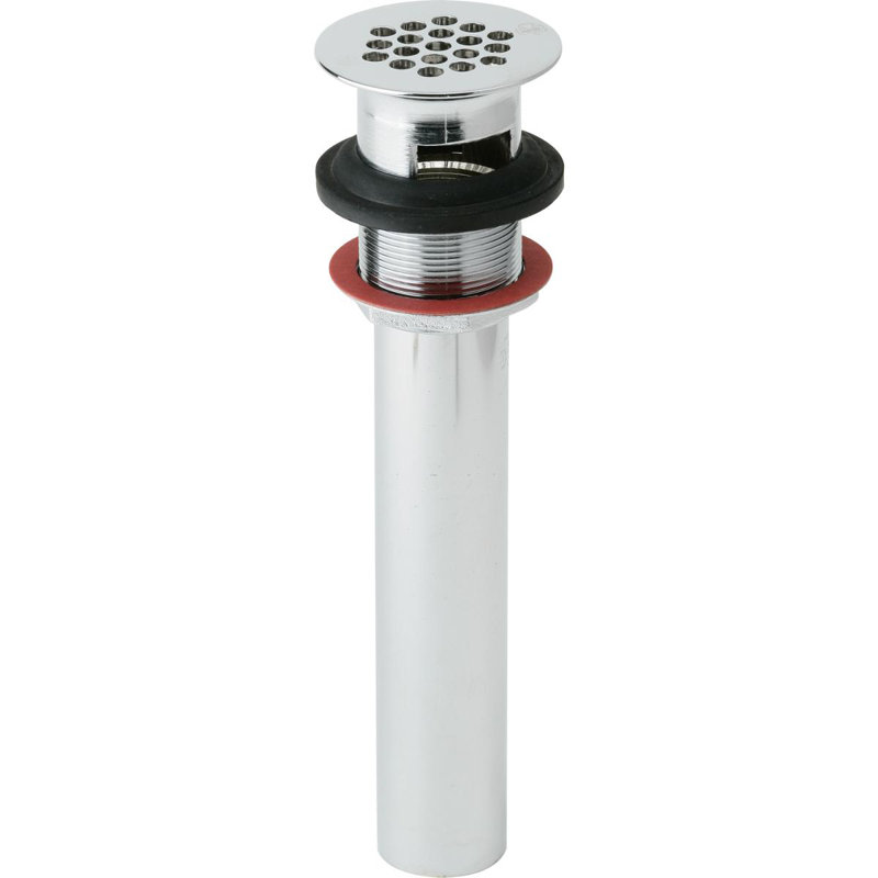 1.25" Grid Bathroom Sink Drain With Overflow