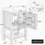 Meuble-lavabo de 20 po avec lavabo et porte à fermeture douce-1354381037