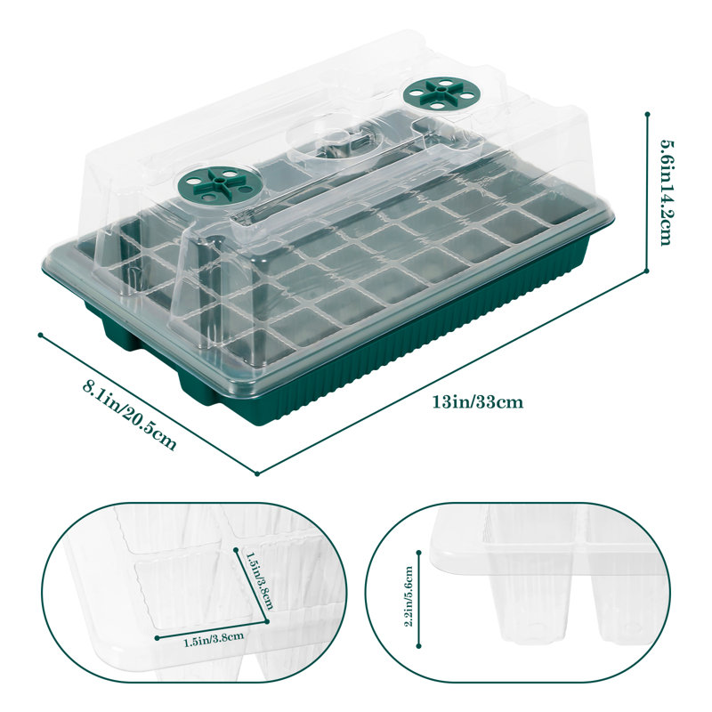 Ensemble de germination à 2 couches pour les semis, système de jardinage intérieur