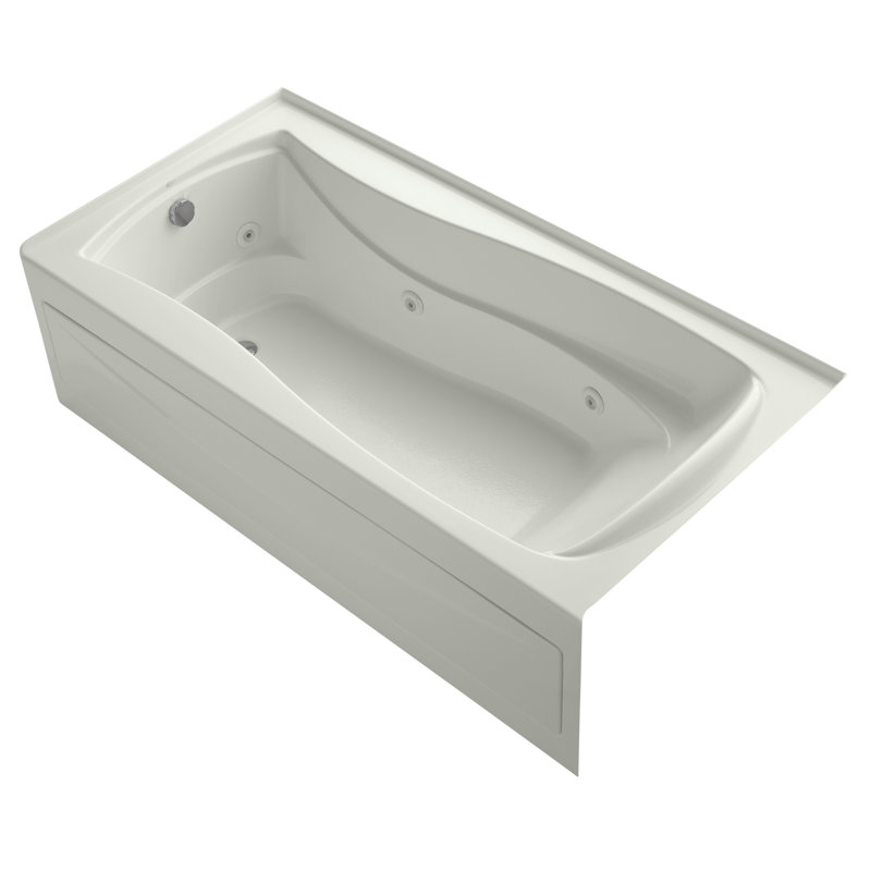 Mariposa 72" x 36" Whirlpool Bathtub, Dune, Left