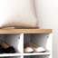 21 portemanteaux, banc à chaussures, rangement pour 9 paires, vestibule moderne, espace, présentoir, banc d'assemblage, support