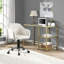 Chaise de bureau réglable Zane - Crème-2035814500
