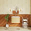 Meuble-lavabo mural 24 po avec comptoir en céramique