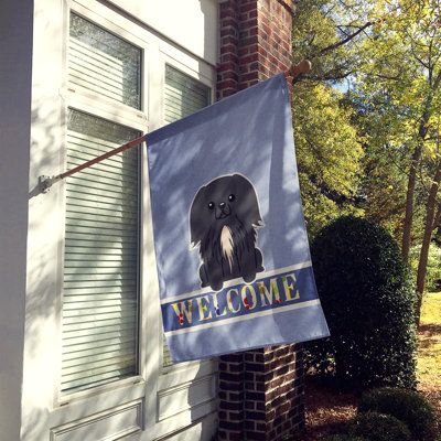Polyester 2 côtés 40 x 28 po welcome drapeau maison