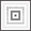 Silver Square 1' Framed Graphic Art Print on Glass