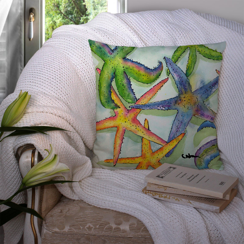 Starfish Indoor/Outdoor Throw Pillow