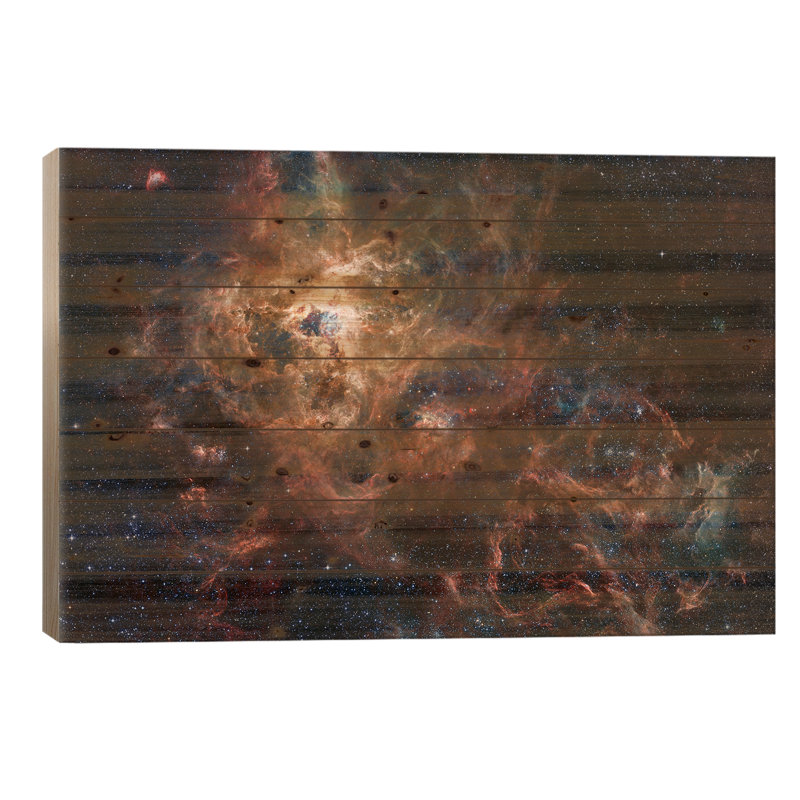 Image composite de la nébuleuse de la tarentule (NCL 2070), H 18 po x l 26 po x P 1,5 po