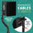 Speaker Stands Pair - Adjustable Height Speaker Stand With Universal Compatibility -- Includes Built-In Cable Management - Great For Surround Sound Setups
