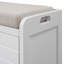 Banc de rangement avec panier amovible et 2 tiroirs, banc à chaussures entièrement assemblé avec coussin amovible-1580613950